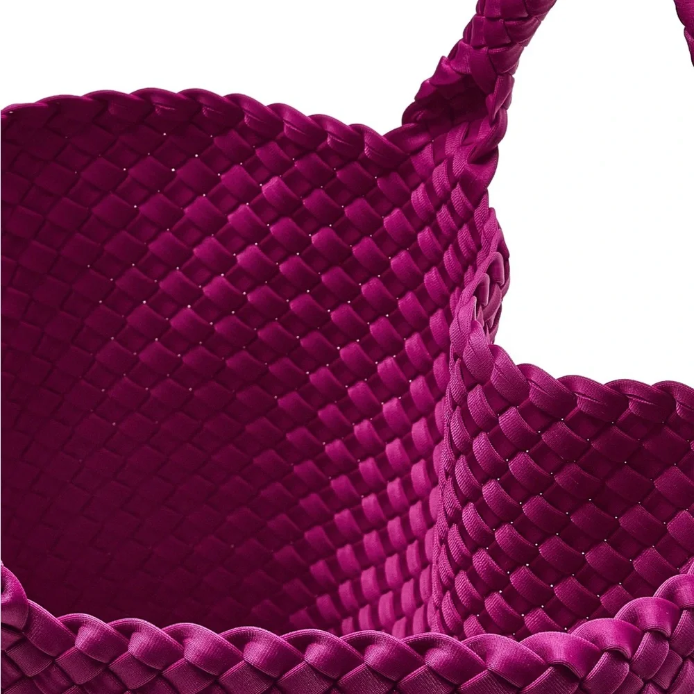 Naghedi Handwoven Clutch in Deep Fuchsia - Picture 2 of 10